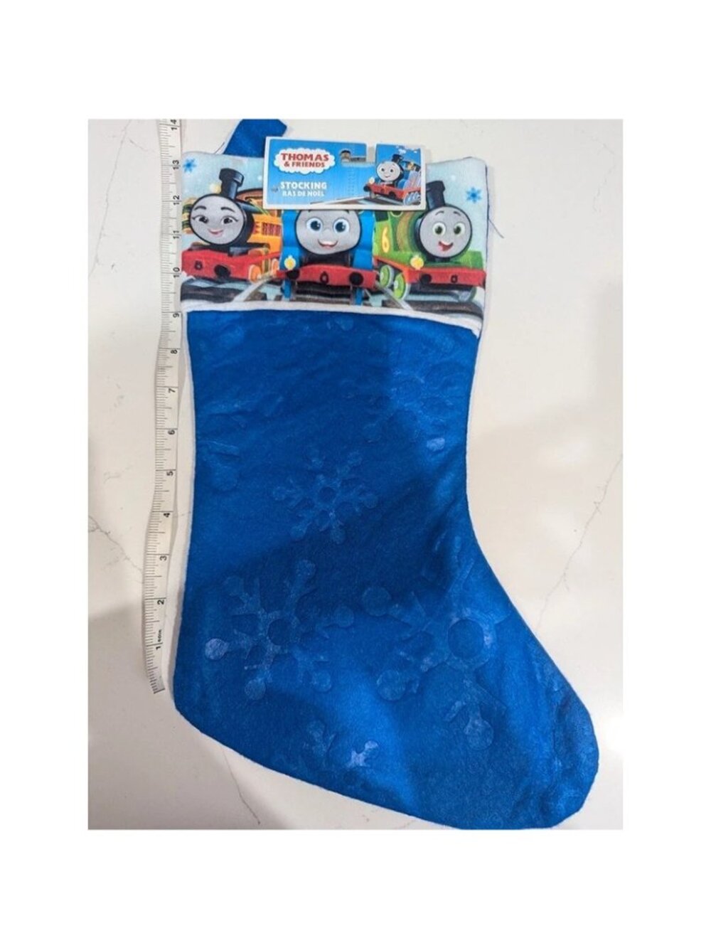 NWT 14" Thomas the Train & Friends Christmas Holiday Blue Stocking